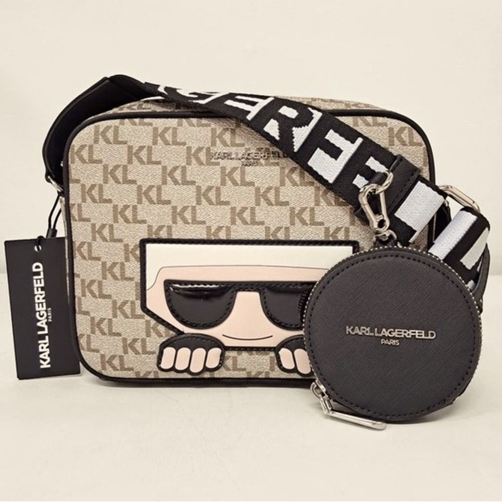 Karl Largerfeld CrossbodyBag with Removable Coin Pouch 2PC’s NWT retail:$198